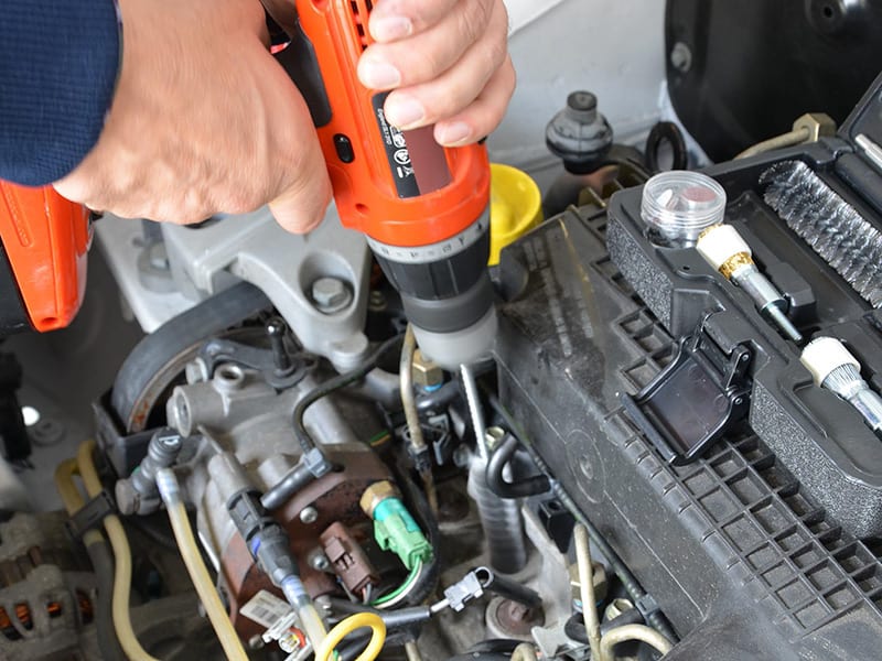 Kit d'outils de nettoyage d'injecteur de carburant pour voiture