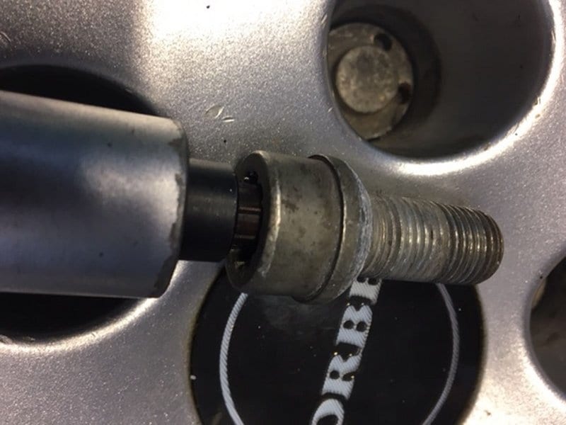 Clé De Démontage Pour Écrou Antivol De Roue - Modèle ABC3/14PT - Compatible Volkswagen Et Audi - En Acier Chromé